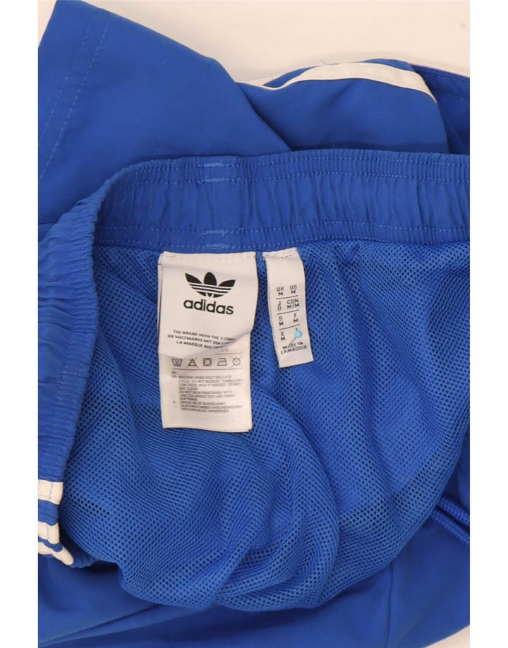 Pantaloncini sportivi da uomo Adidas in poliestere blu medio