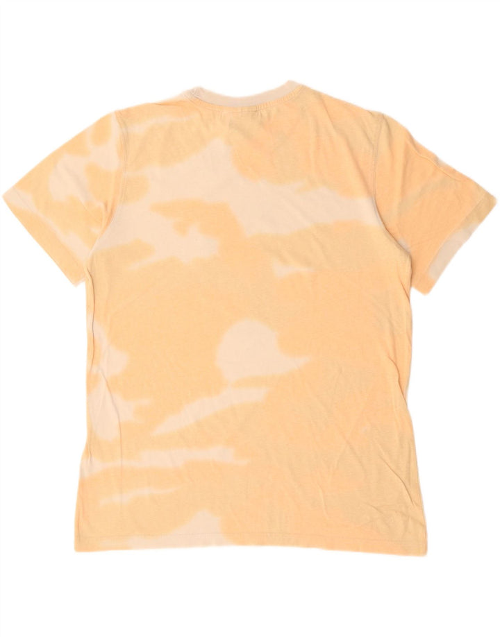 T-shirt grafica da uomo Adidas Top in cotone tie-dye arancione medio