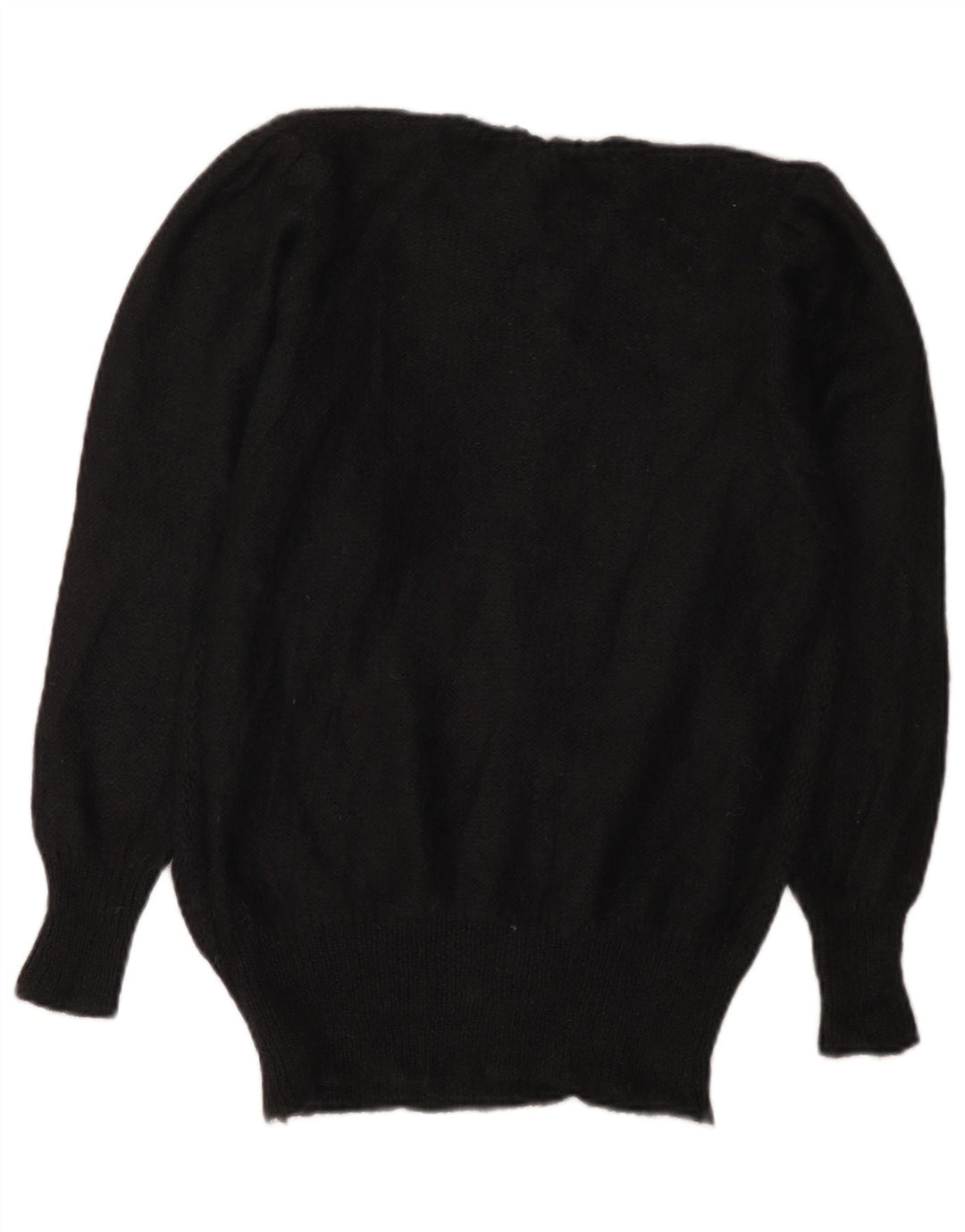 Maglione girocollo da donna vintage IT 44 medio nero
