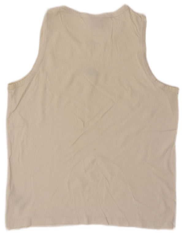 Canotta Nike da uomo in cotone bianco medio