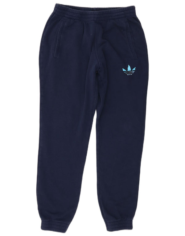 Pantaloni da tuta da donna Adidas Joggers UK 12 Medium Navy Blue Cotton