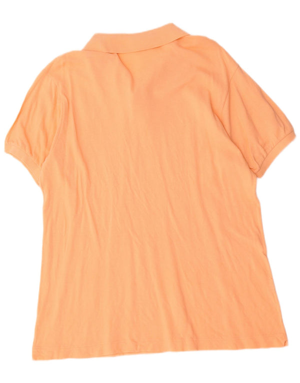 Polo da uomo Lacoste taglia 6 XL in cotone arancione
