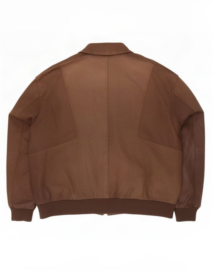 Giacca in pelle da uomo Roundtree & Yorke UK 42 XL Marrone