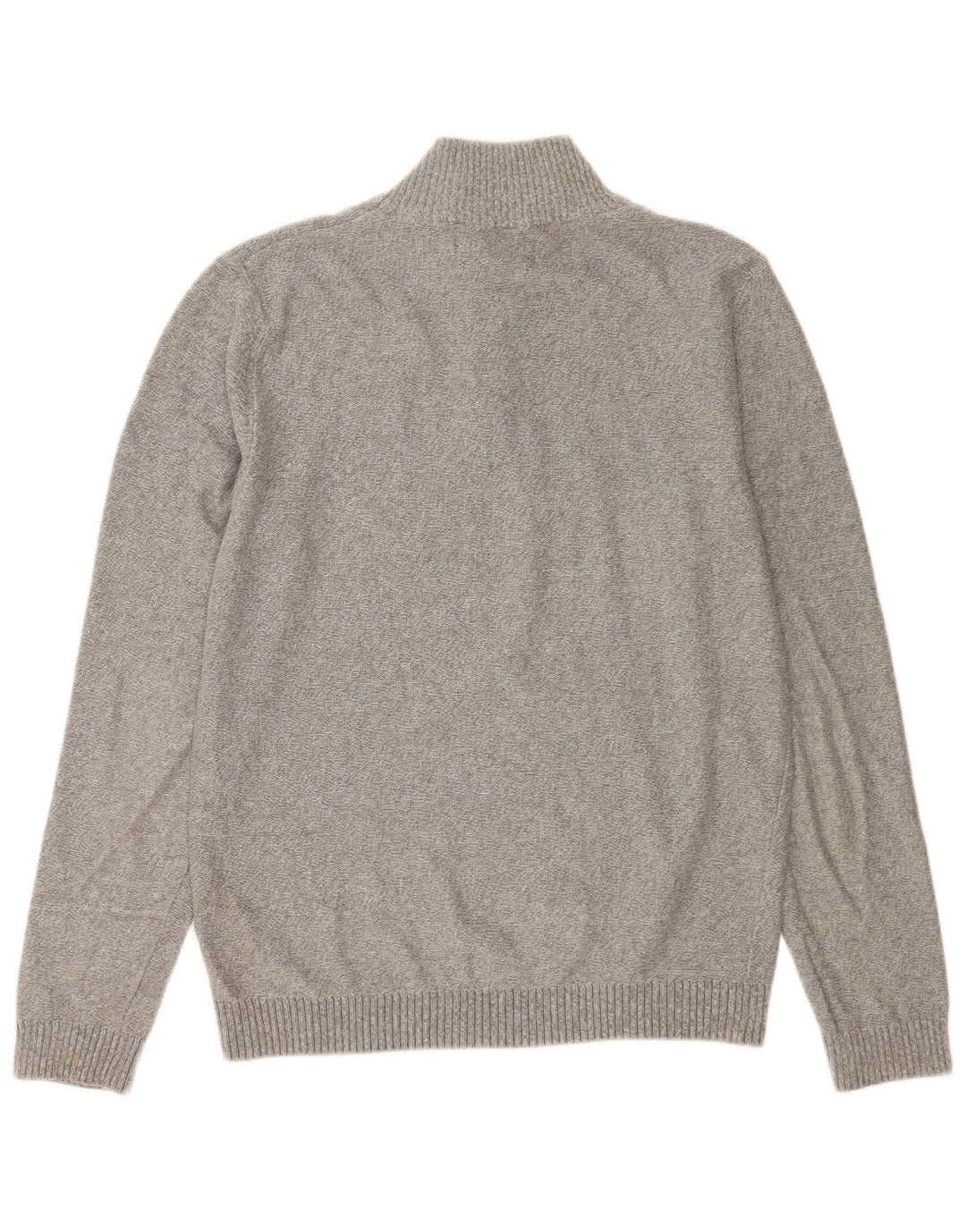 Maglione da uomo Jack & Jones con zip e collo piccolo in cotone grigio