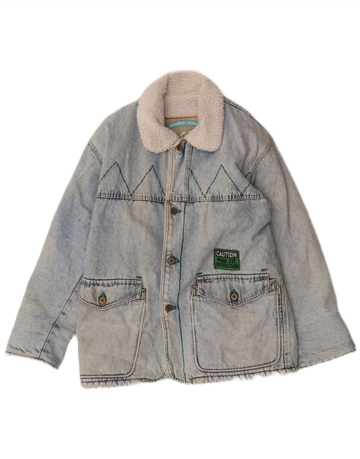 CARRERA Giacca in denim Sherpa da bambino 11-12 anni in cotone blu