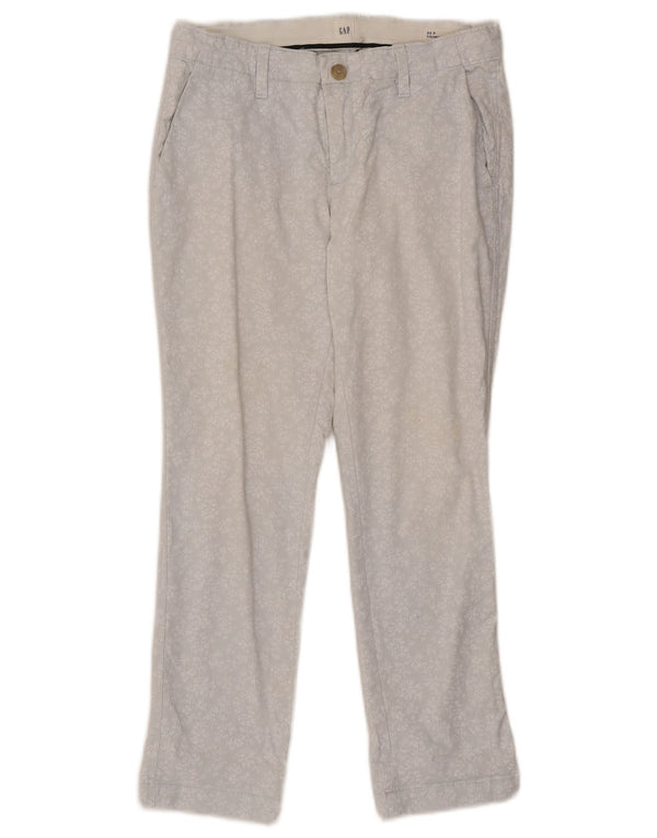 Pantaloni chino dritti Girlfriend da donna Gap US 2 XS W28 L25 Blu floreale