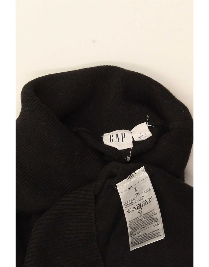 Maglione maglione da uomo con collo alto Gap piccolo in cotone nero