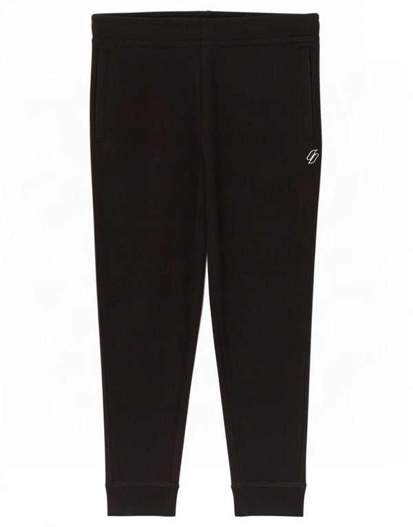 Pantaloni da tuta da uomo Superdry Joggers in cotone nero medio