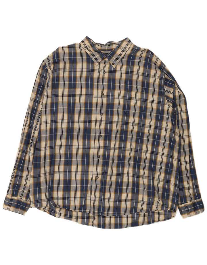 Camicia da uomo Wrangler 3XL in cotone a quadri blu navy