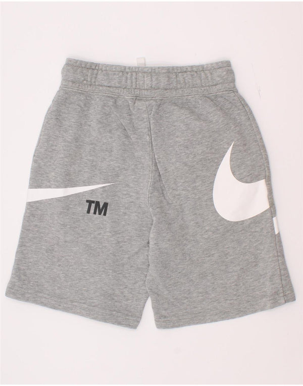 Pantaloncini sportivi Nike da bambino con grafica 8-9 anni, piccoli, in cotone grigio screziato
