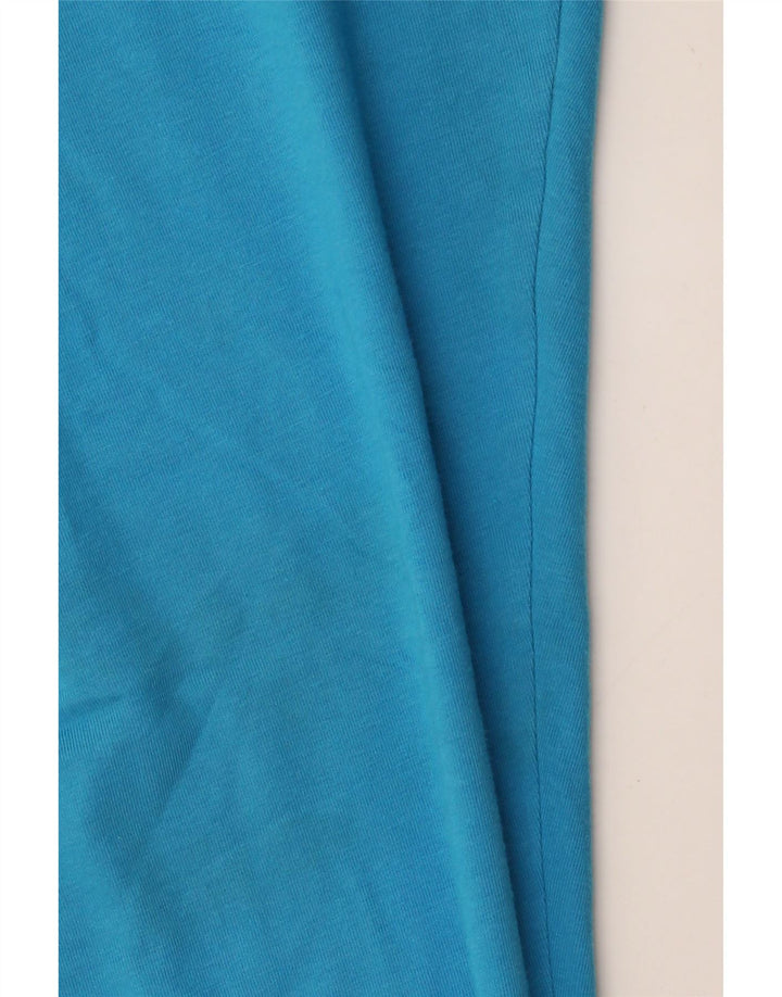 ADIDAS Womens Graphic Leggings UK 12/14 Medium Blue