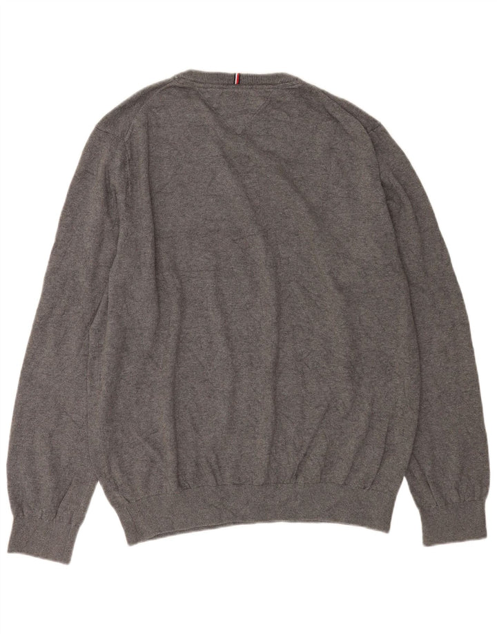 Maglione maglione girocollo da uomo Tommy Hilfiger XL grigio