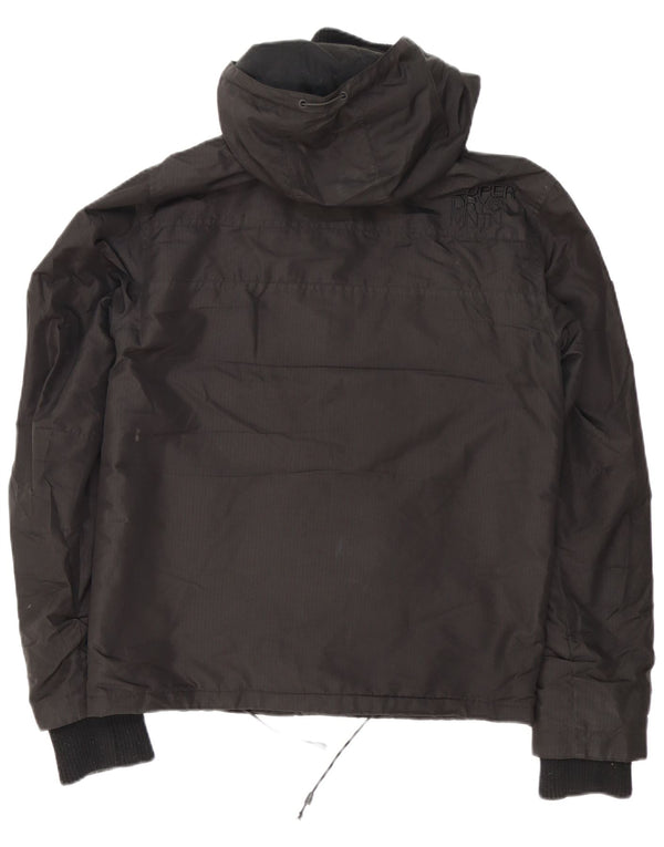 Giacca a vento con cappuccio da uomo Superdry UK 36 Small Poliestere nero
