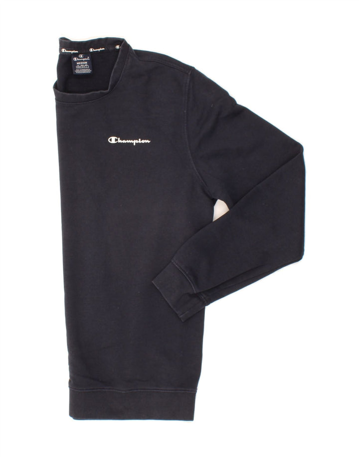 CHAMPION Felpa da uomo Maglione medio blu navy in cotone