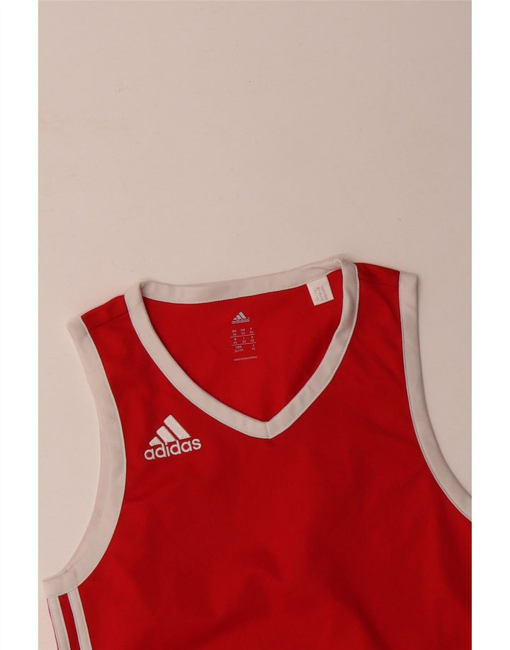 Canotta da uomo ADIDAS XS rossa in poliestere