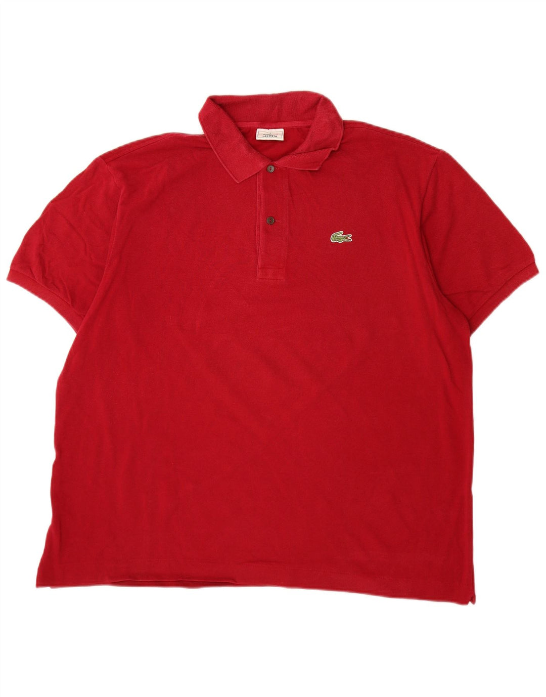 Polo da uomo Lacoste taglia 6 XL in cotone rosso