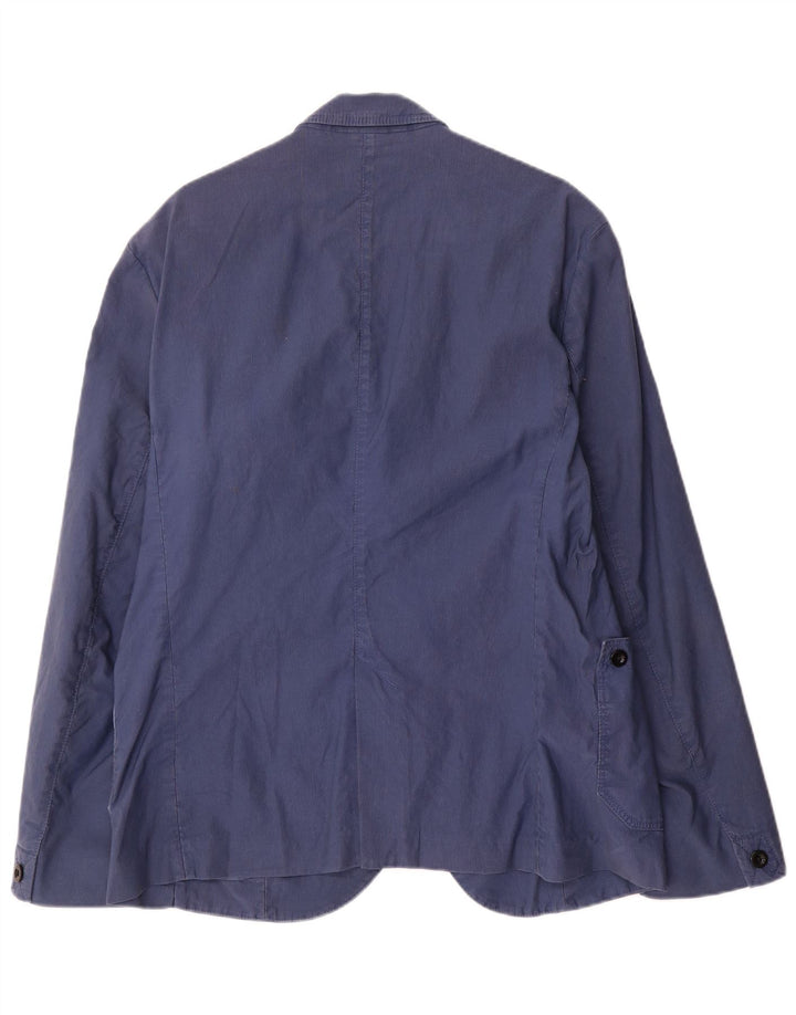 Giacca blazer da uomo a 3 bottoni Hugo Boss EU 52 XL cotone blu