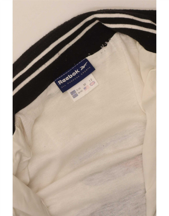 Giacca da tuta da donna Reebok UK 12 Medium White Colourblock
