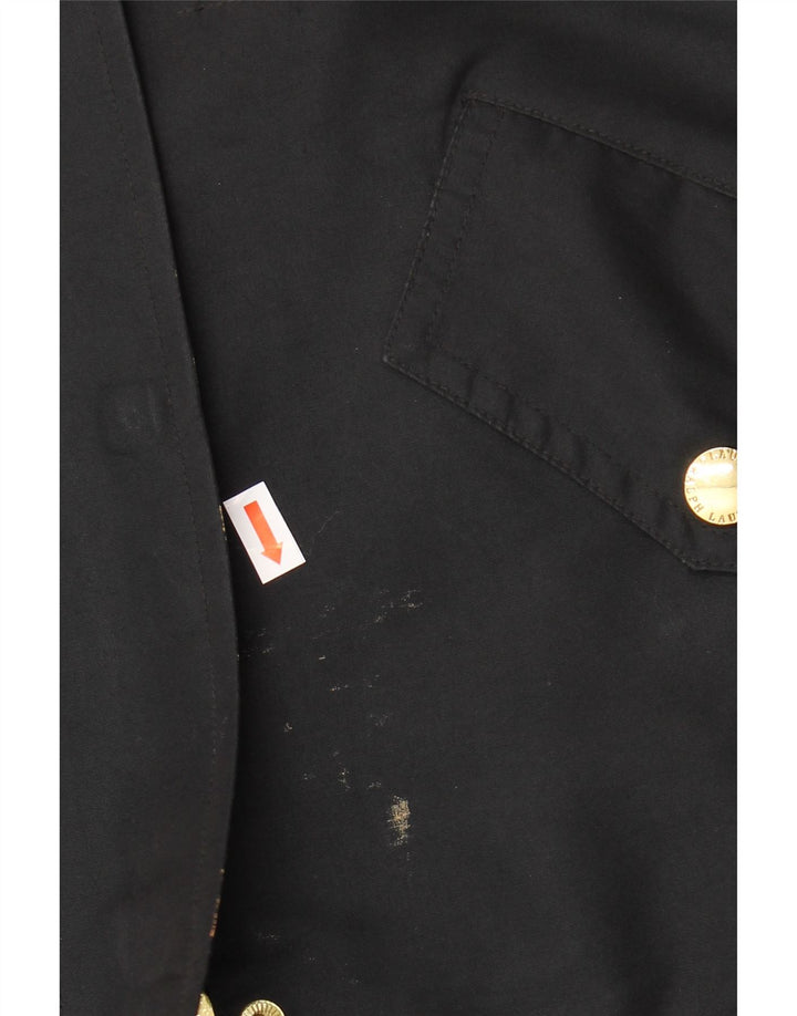 Giacca utility da donna RALPH LAUREN UK 14 poliestere nero medio