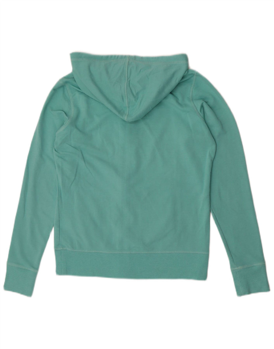 Maglione con cappuccio e zip da donna Marks & Spencer UK 12 Medio Turchese Cotone