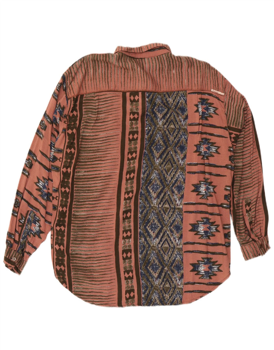 Camicia da uomo VINTAGE grande rosa geometrica