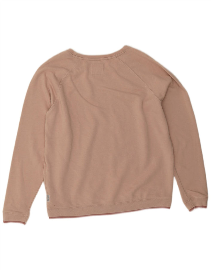 Felpa da donna Fat Face Jumper UK 14 Poliestere rosa medio