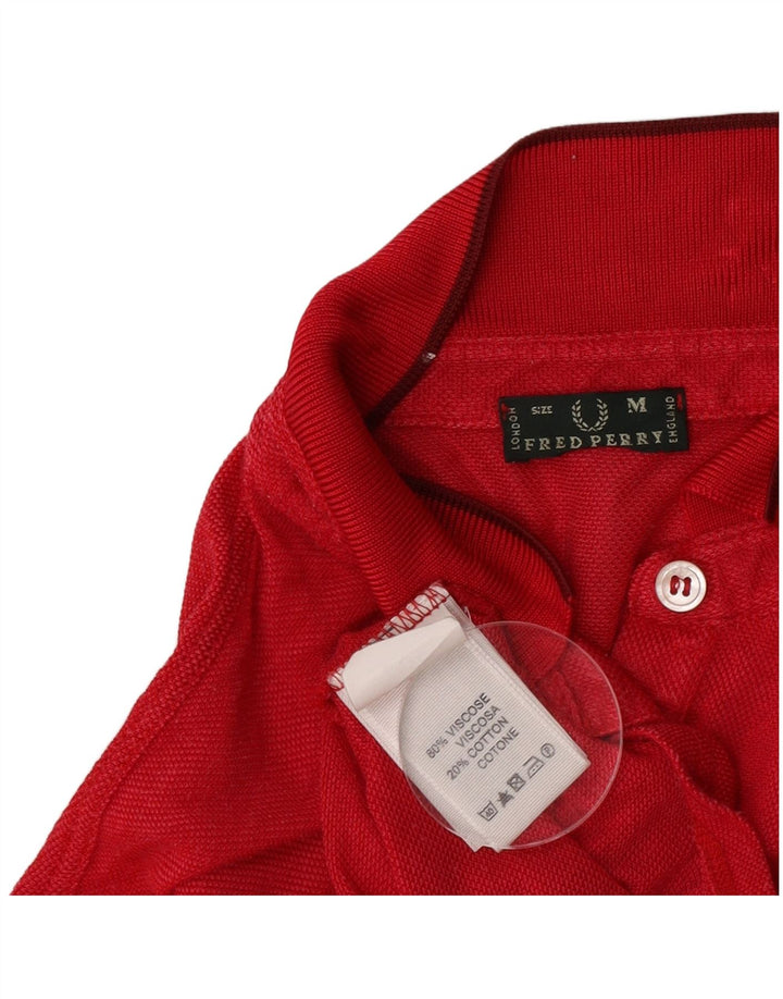 Polo da donna Fred Perry UK 14 viscosa rossa media