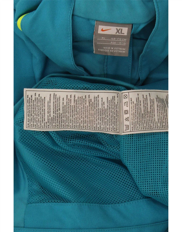 Giacca superiore della tuta da ragazzo Nike Barcelona 13-14 anni XL blu poliestere