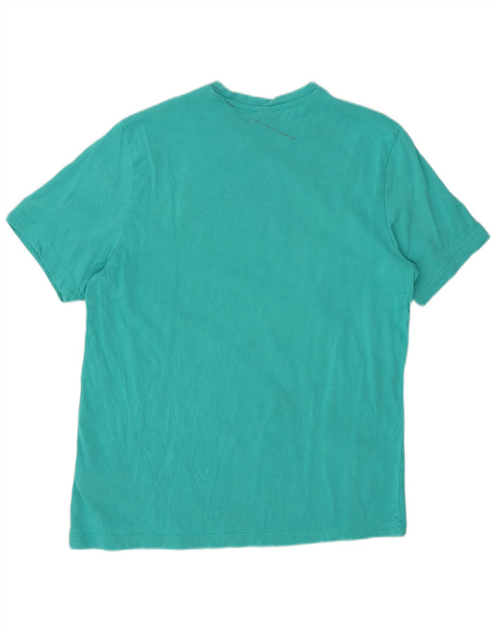 REEBOK T-shirt grafica classica da uomo Top in cotone turchese medio