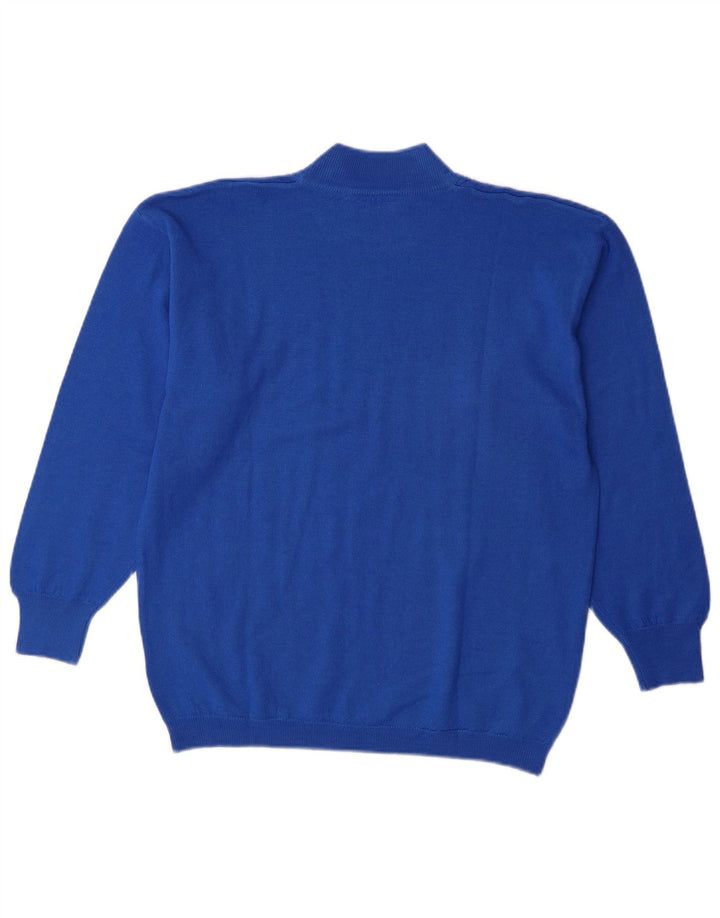 Paolo Ottaviani Maglione Uomo Dolcevita Maglione Blu Medio Lana