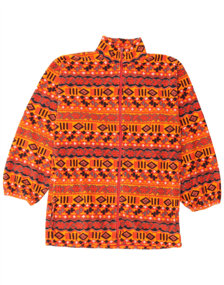 Giacca in pile vintage da uomo UK 38 Fair Isle medio multicolore