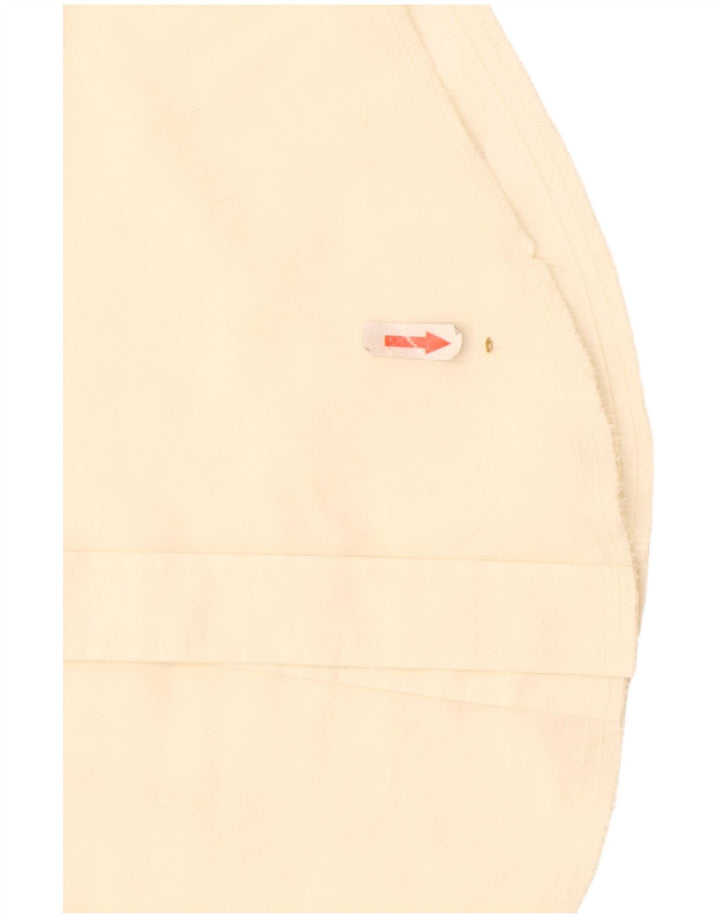 Camicia grafica vintage da uomo piccola bianco sporco