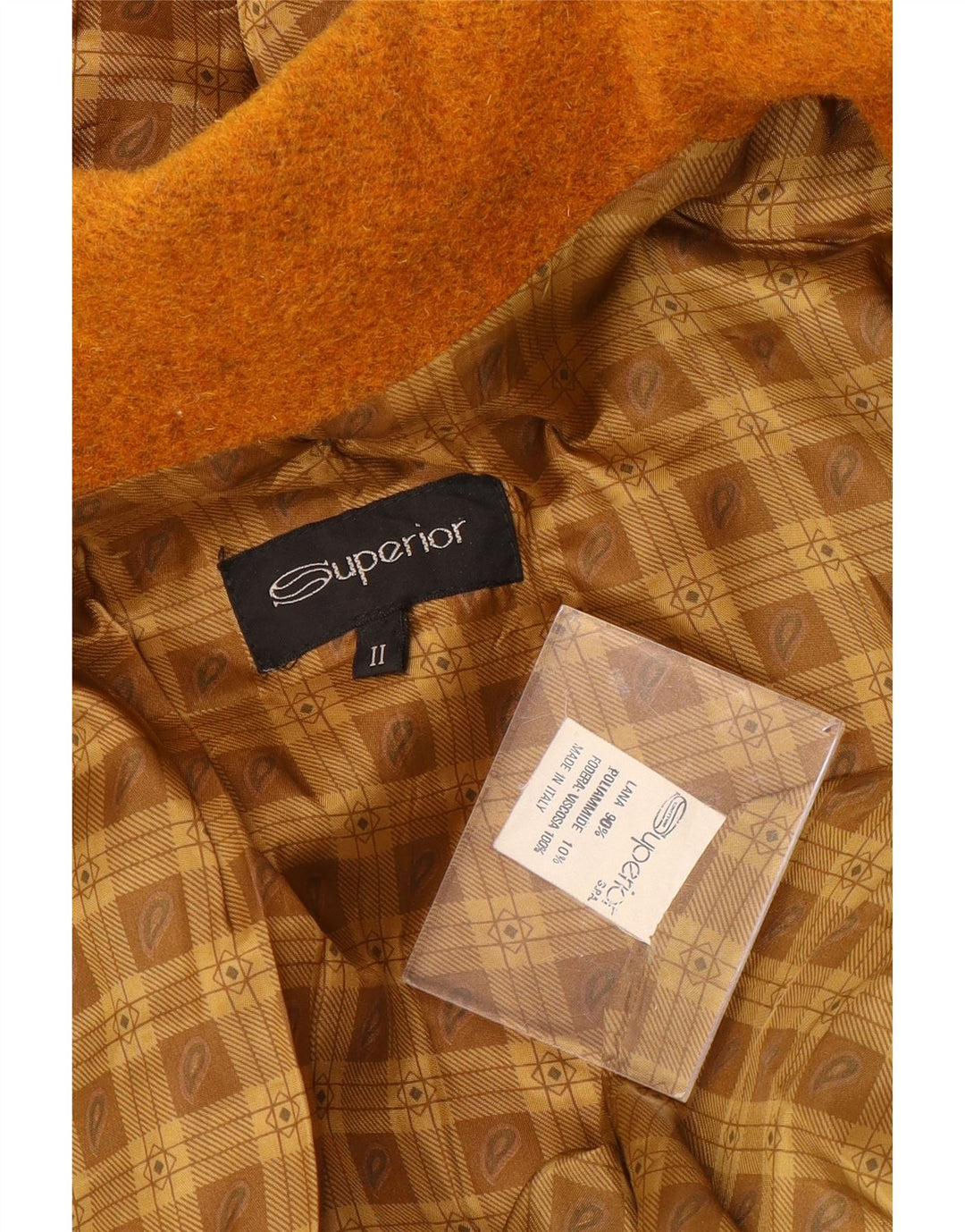 Montgomery con cappuccio da donna SUPERIOR UK 18 XL Lana arancione