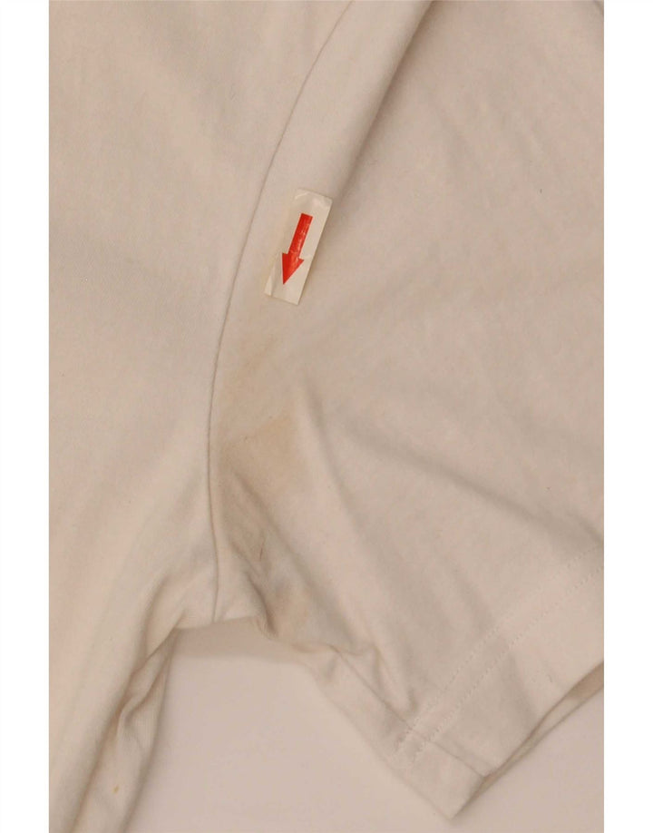 T-shirt grafica da uomo Nike Top in cotone bianco medio