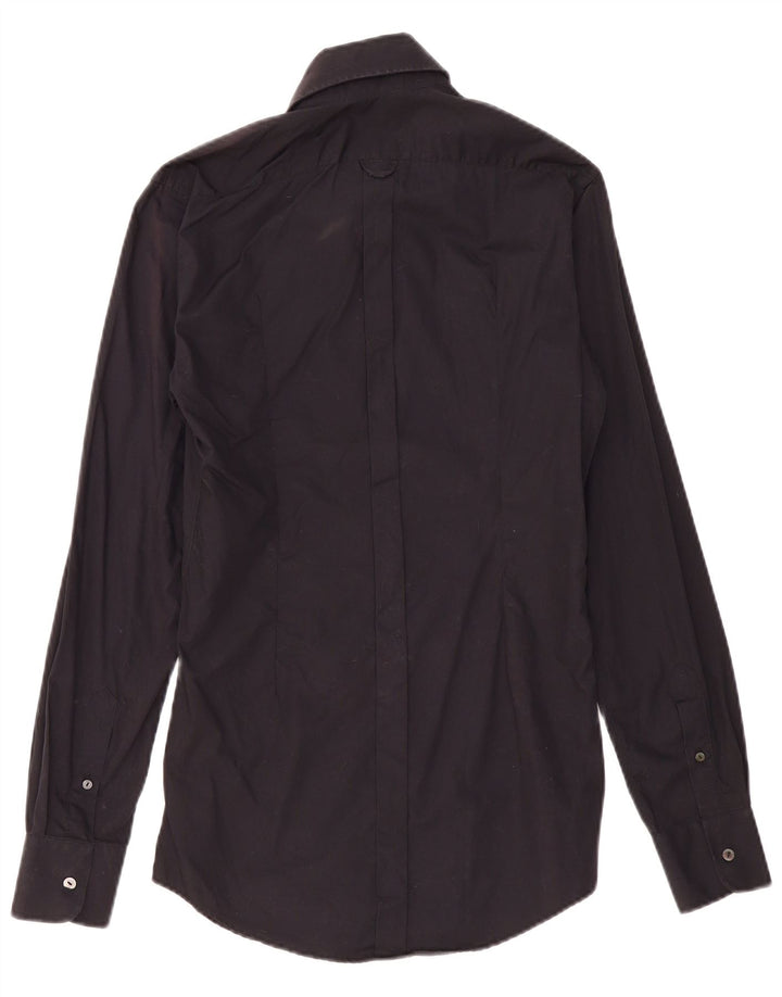 Camicia da uomo Dolce & Gabbana taglia 39 15 1/2 cotone medio nero