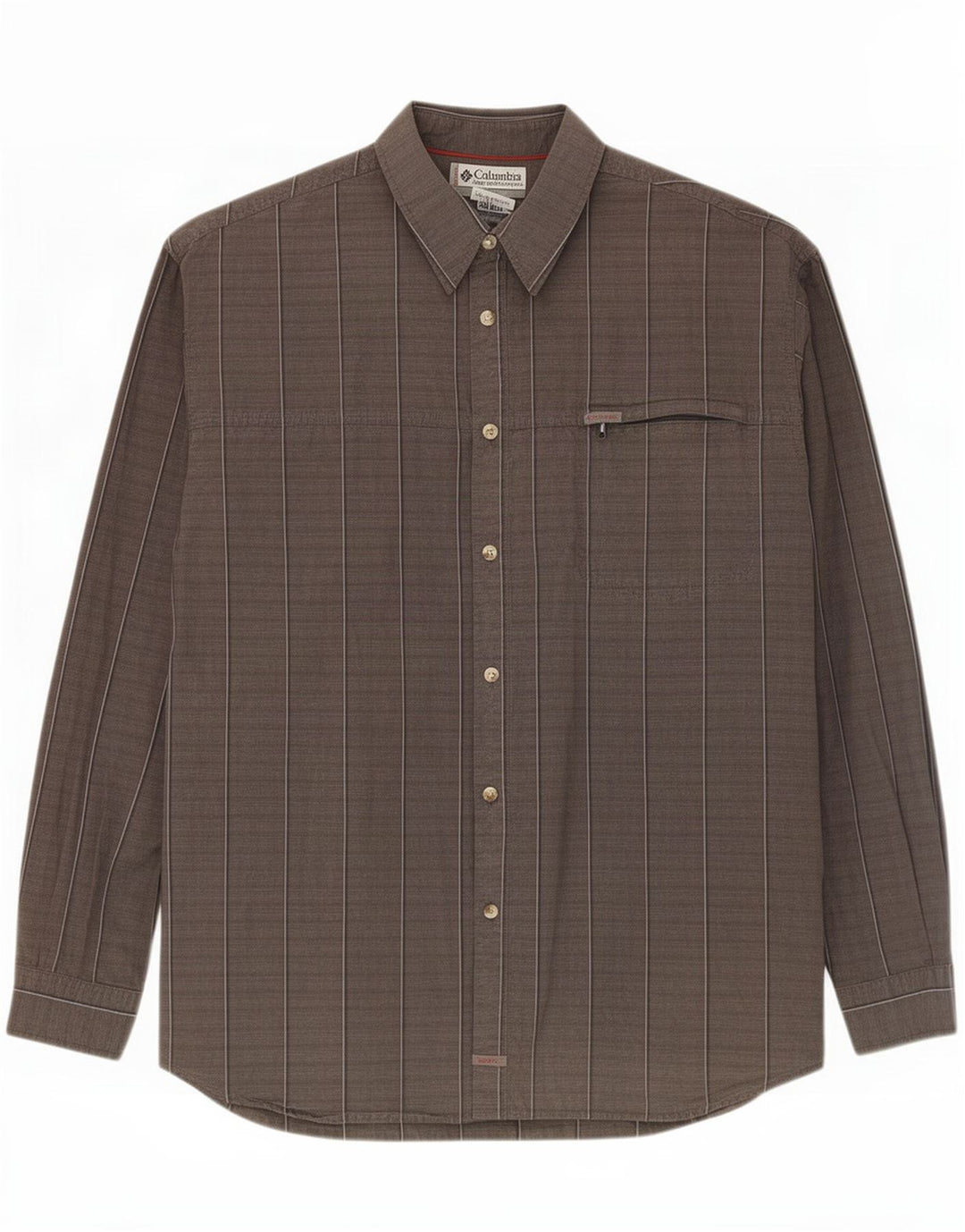 Camicia da uomo Columbia 2XL in cotone a quadri grigi
