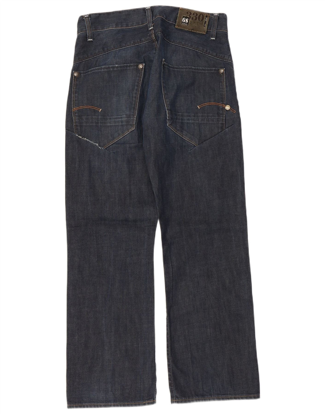 Jeans dritti da uomo G-STAR 3301 W32 L30 cotone blu navy