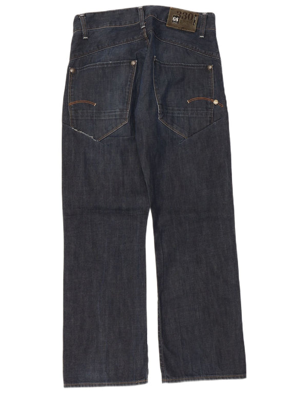 Jeans dritti da uomo G-STAR 3301 W32 L30 cotone blu navy