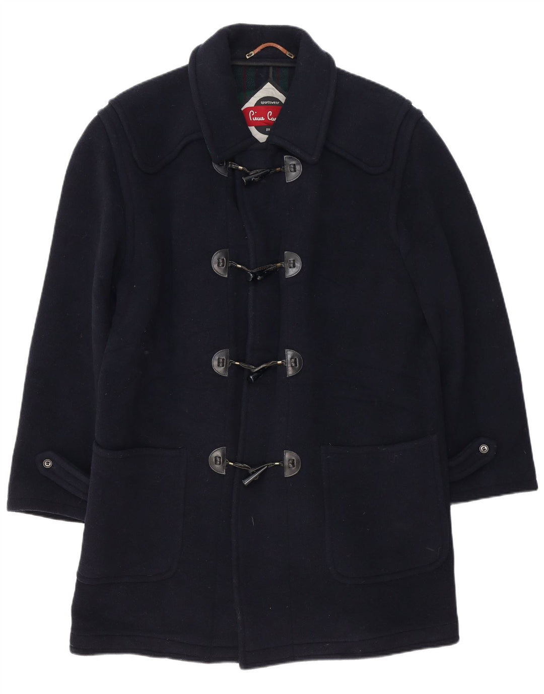 Montgomery da uomo Pierre Cardin UK 38 Cashmere medio blu navy