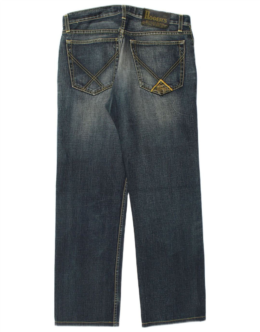 Jeans dritti da uomo ROY ROGERS W32 L30 cotone blu