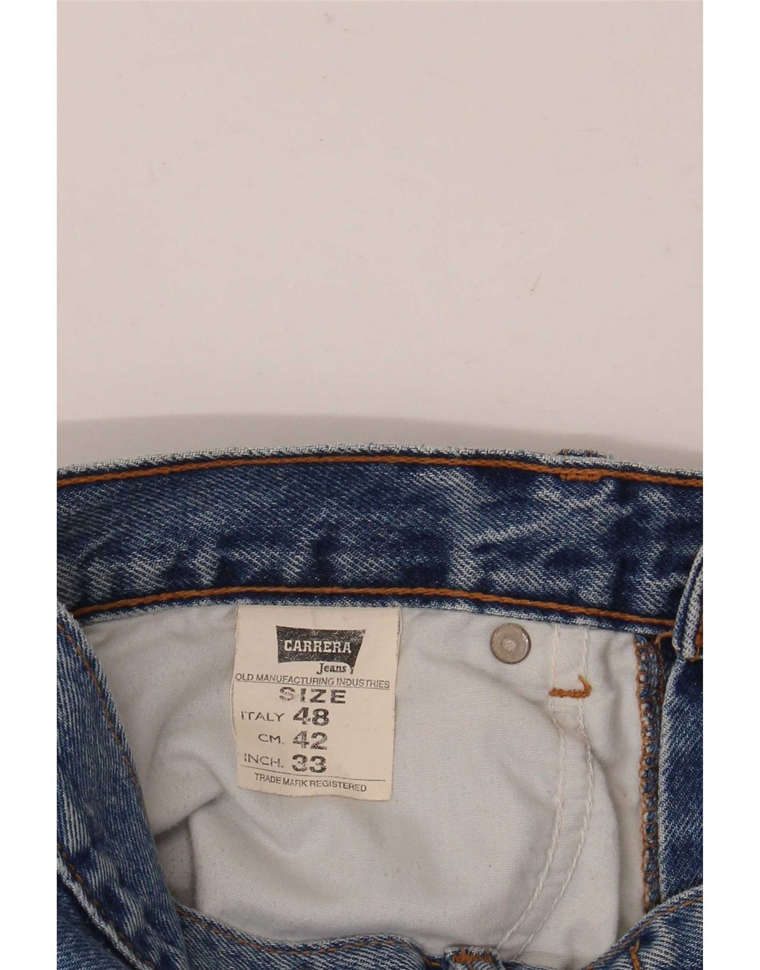 Jeans dritti da uomo Carrera 702 W33 L28 cotone blu