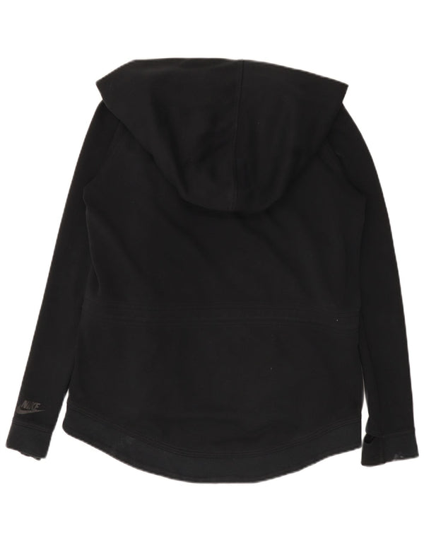 Felpa con cappuccio e zip oversize da donna Nike UK 10 piccola nera