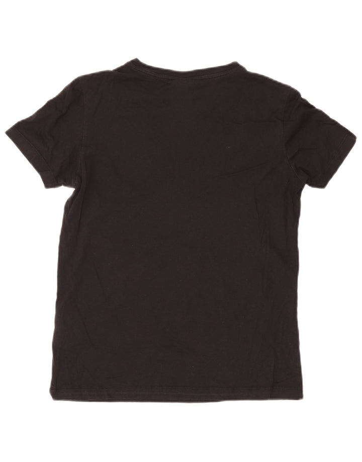 T-shirt grafica da donna Champion Top UK 14 cotone nero medio