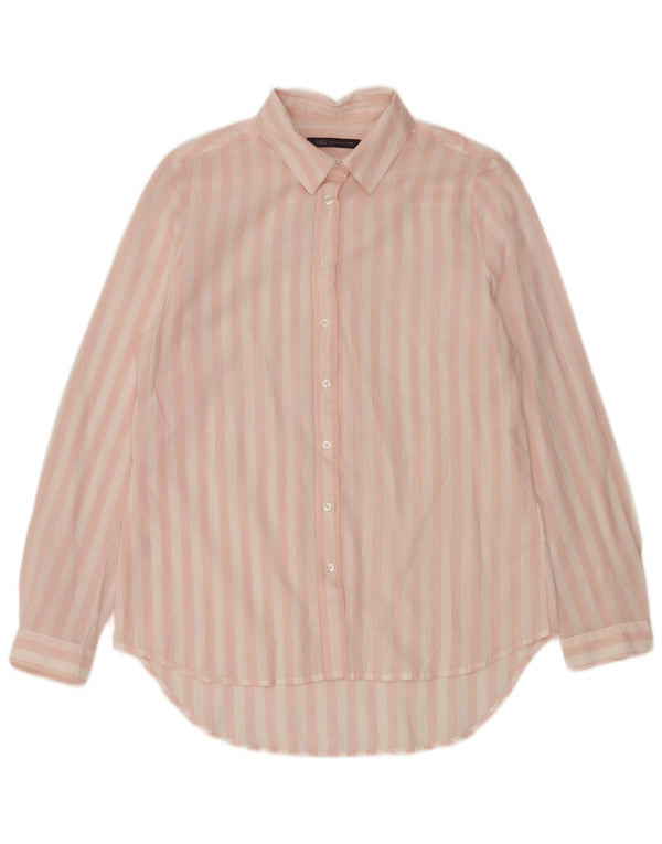 Camicia da donna Marks & Spencer UK 14 gessato rosa medio