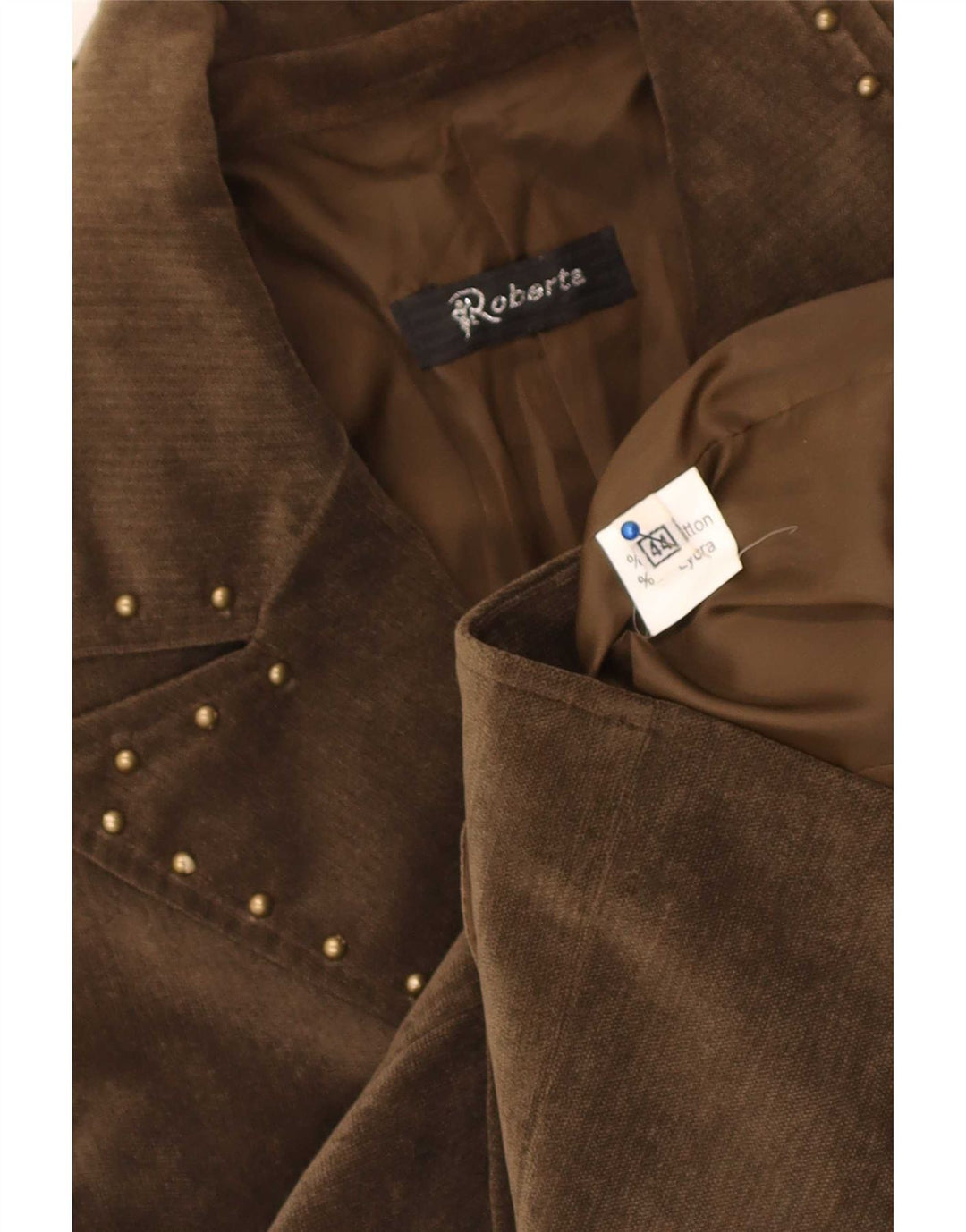 Giacca Blazer da Donna in Velluto a Coste a 3 Bottoni Roberta IT 44 Cotone Beige Medio