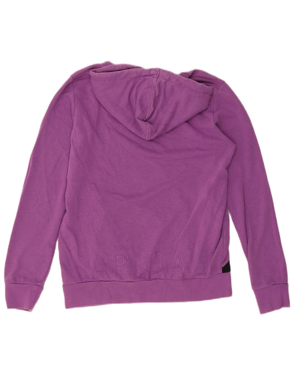 Felpa con cappuccio da donna Arena UK 14 Cotone color block viola medio