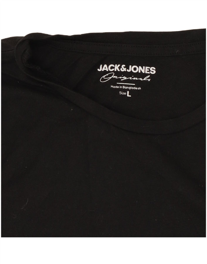 Jack & Jones T-shirt da uomo grande nera