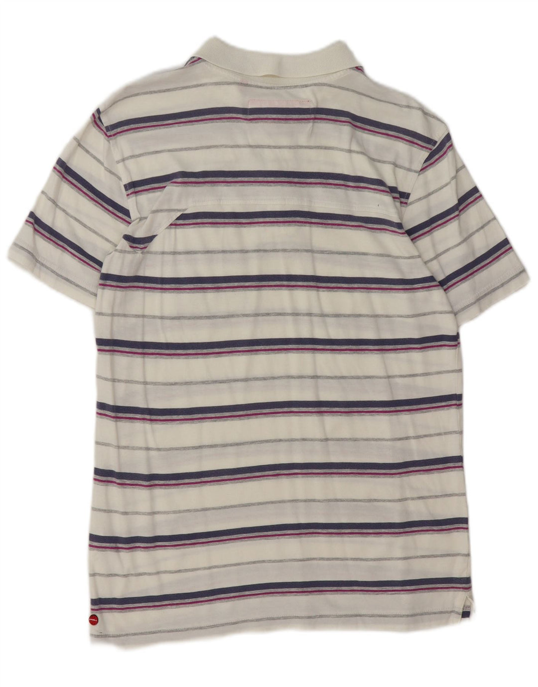 Polo da uomo O'Neill in cotone a righe bianche medie