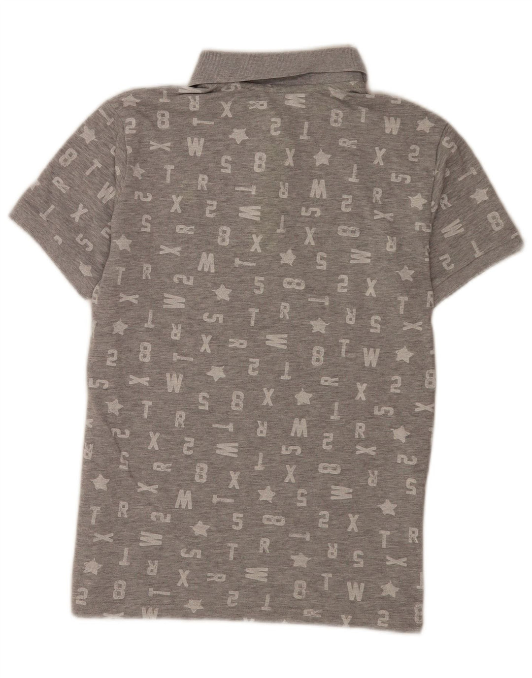 Polo grafica da uomo Benetton piccola grigia