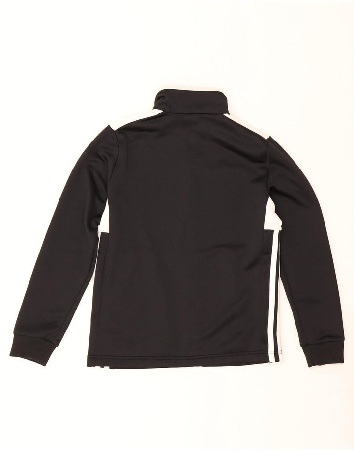 Giacca da tuta da ragazzo Adidas 11-12 anni in poliestere color block nero